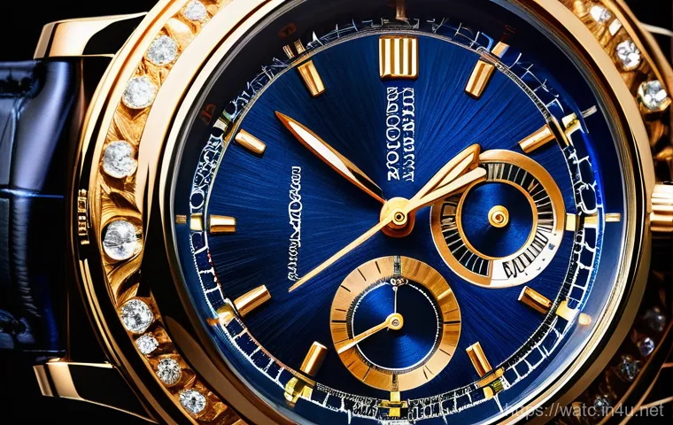 크로노그래프 기능과 사용법 - **Prompt 1: The Art of Timekeeping**
    A close-up, high-definition photograph of a luxurious, intr...